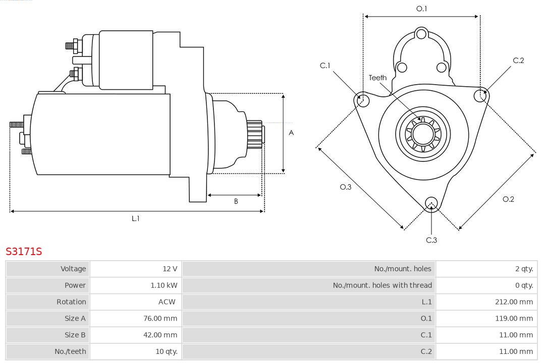 AS-PL Starter S3171S