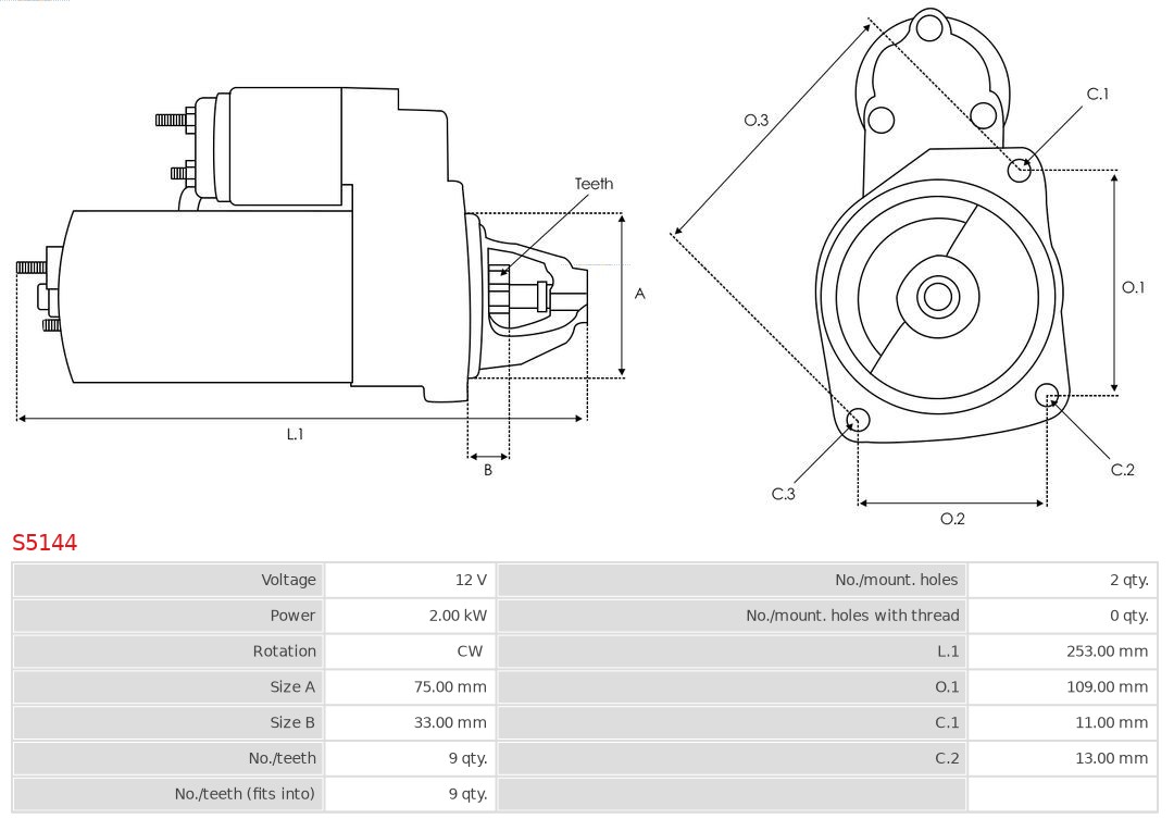 AS-PL Starter S5144