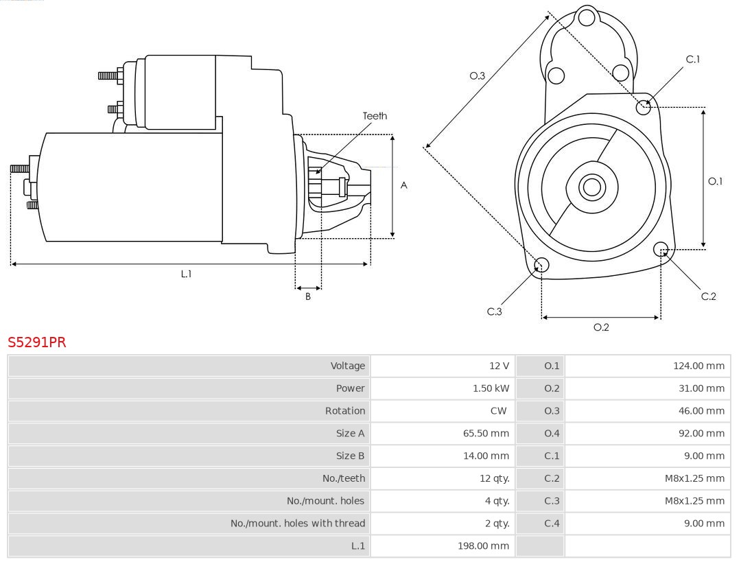 AS-PL Starter S5291PR