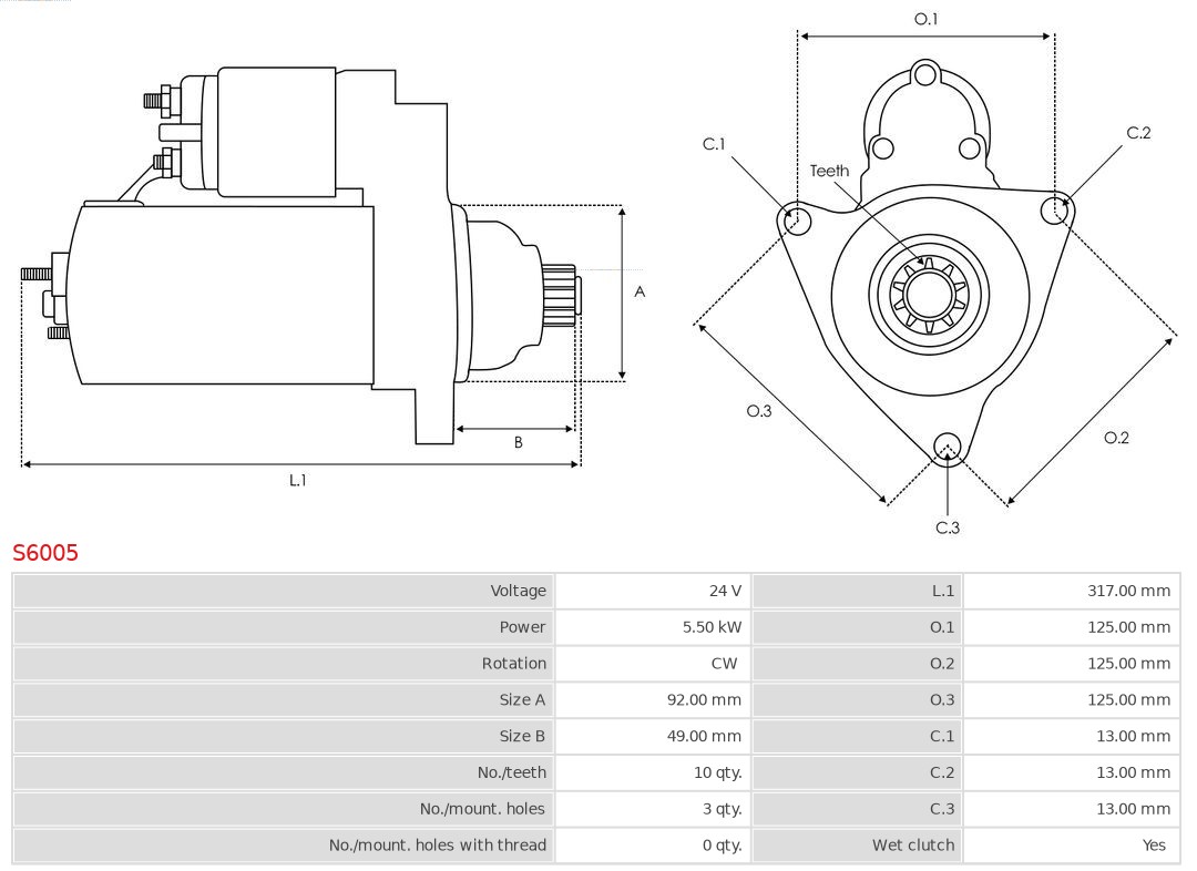 AS-PL Starter S6005