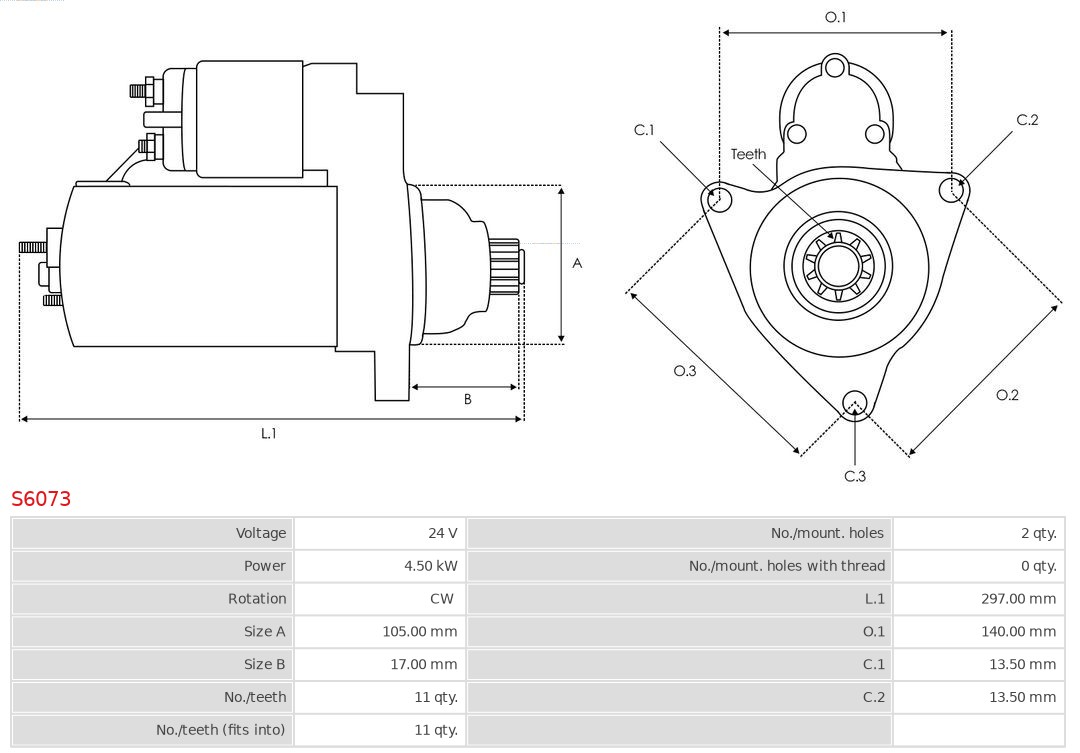 AS-PL Starter S6073