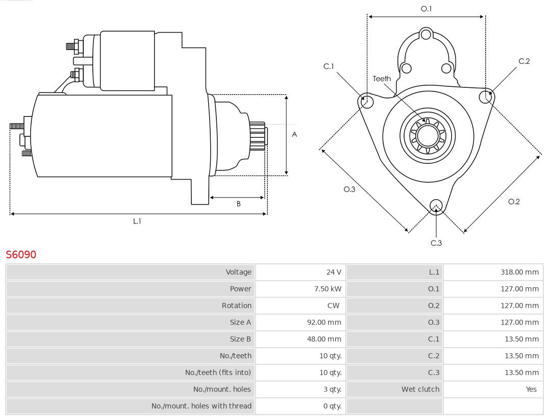 AS-PL Starter S6090