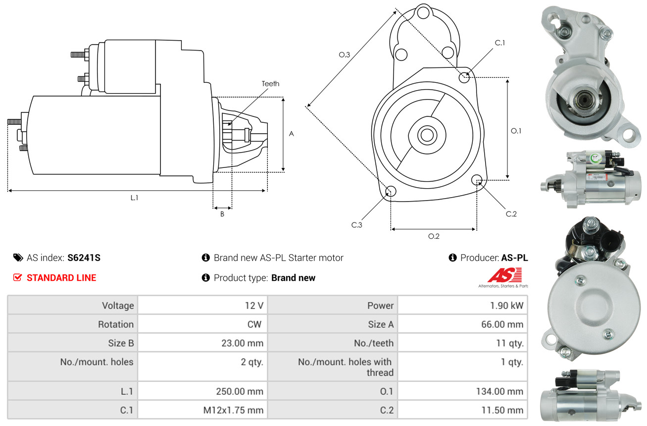 AS-PL Starter S6241S