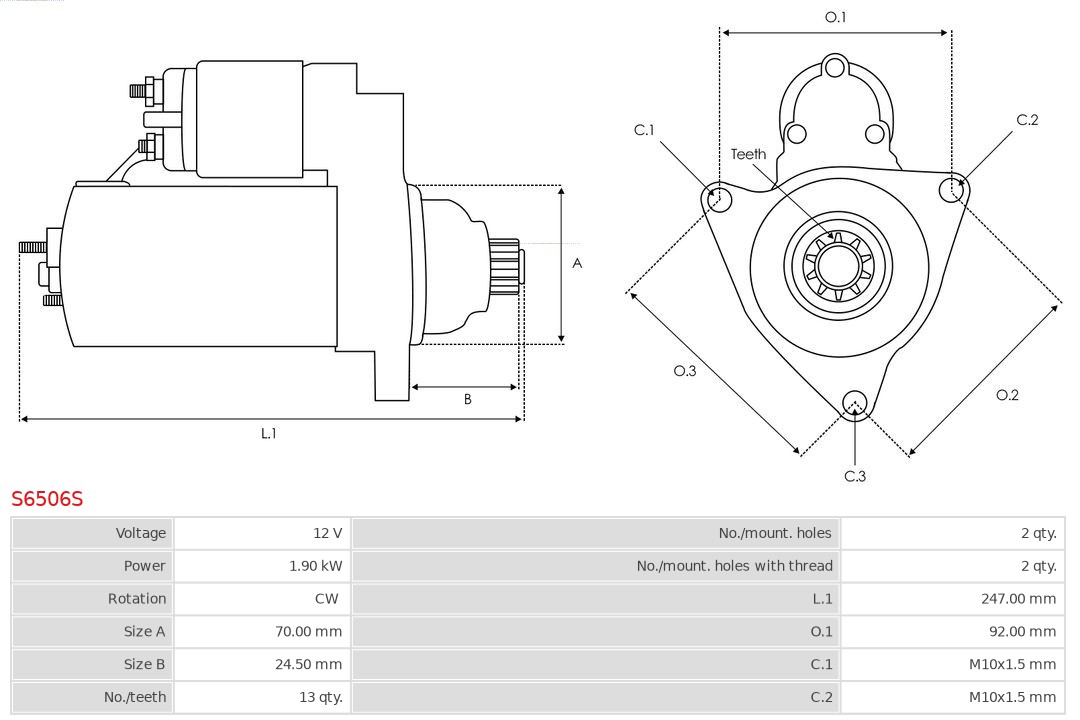 AS-PL Starter S6506S