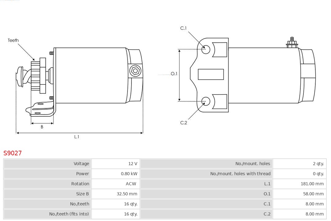 AS-PL Starter S9027