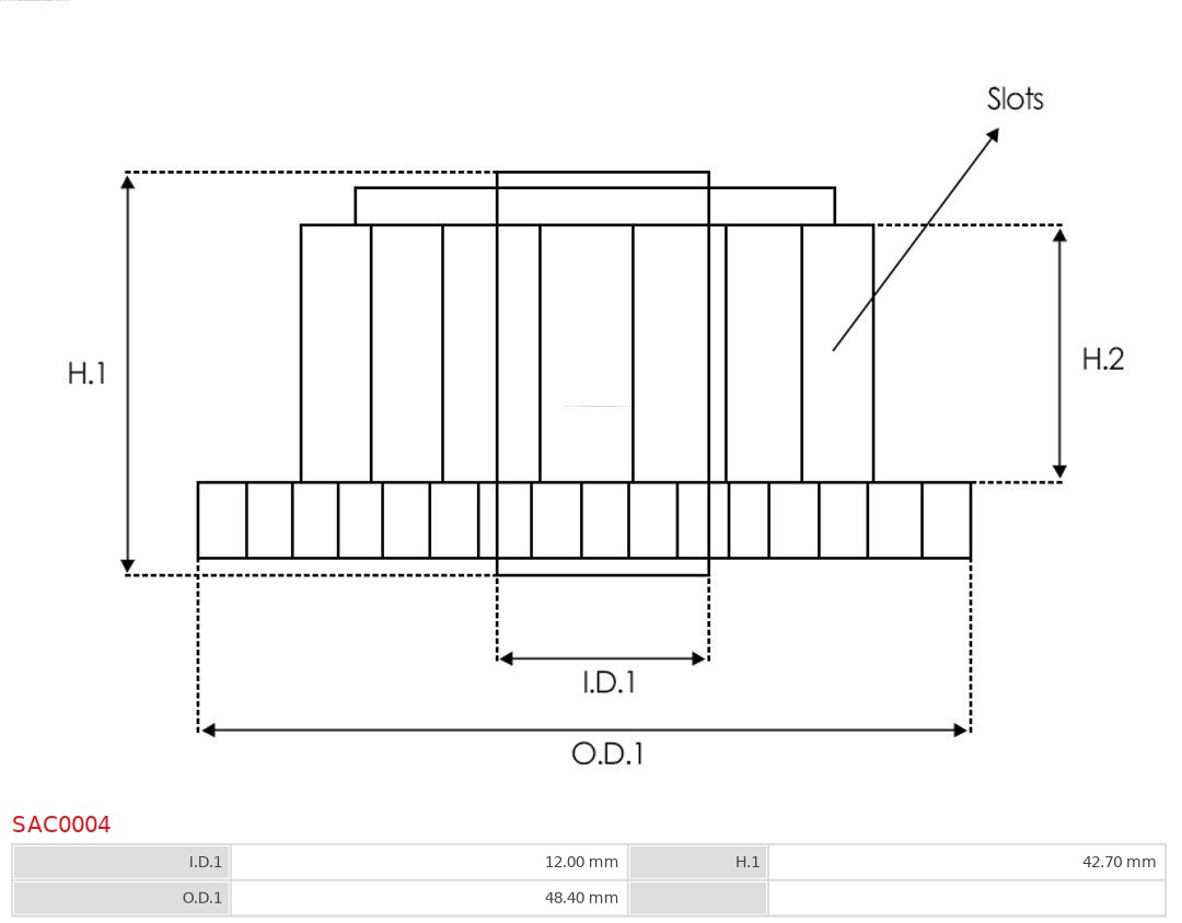 AS-PL Anker, starter SAC0004