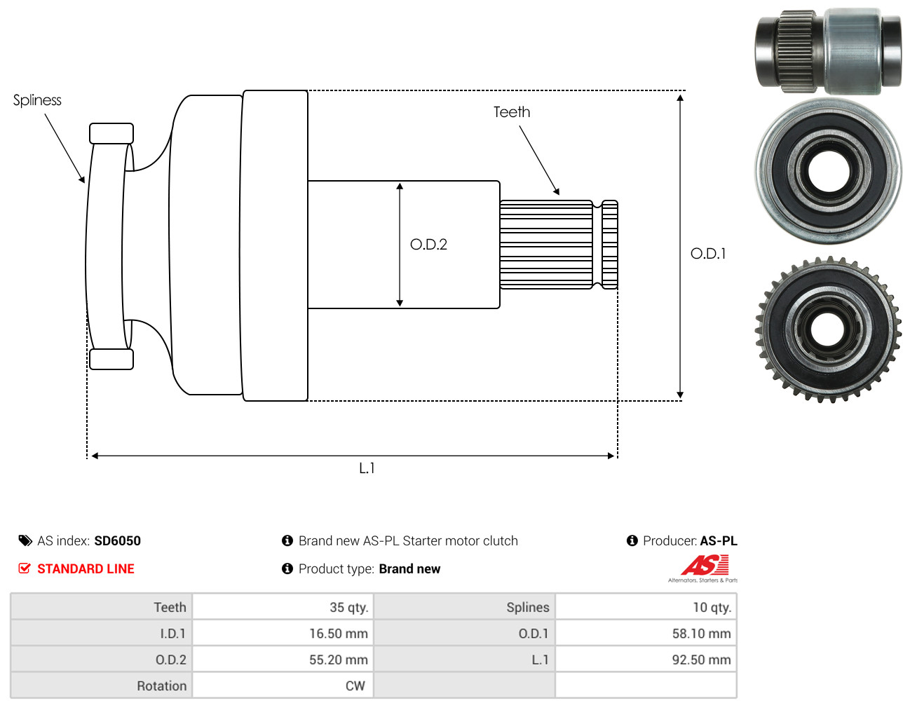 AS-PL Starter SD6050