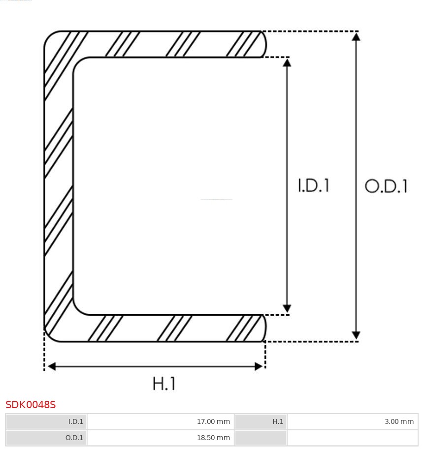 AS-PL Reparatieset, startmotor SDK0048S