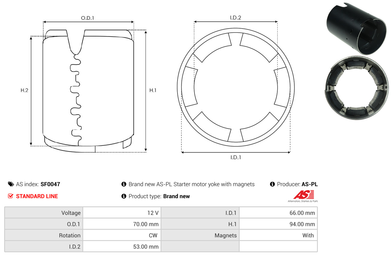 AS-PL Bekrachtigingswikkeling, starter SF0047