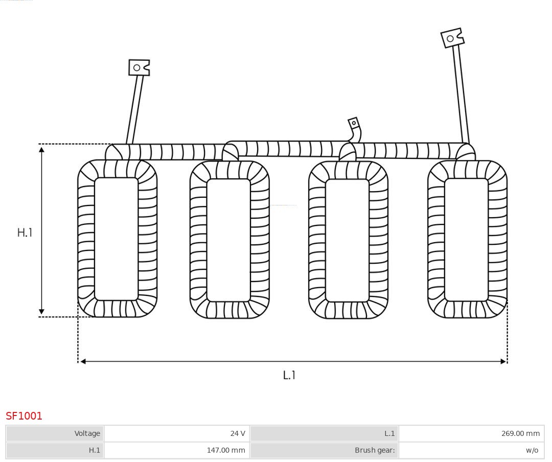 AS-PL Bekrachtigingswikkeling, starter SF1001