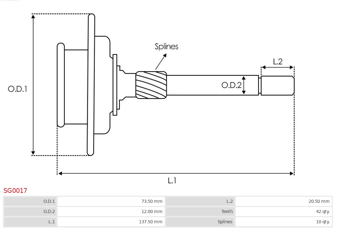 AS-PL Veerpoot lagerring SG0017