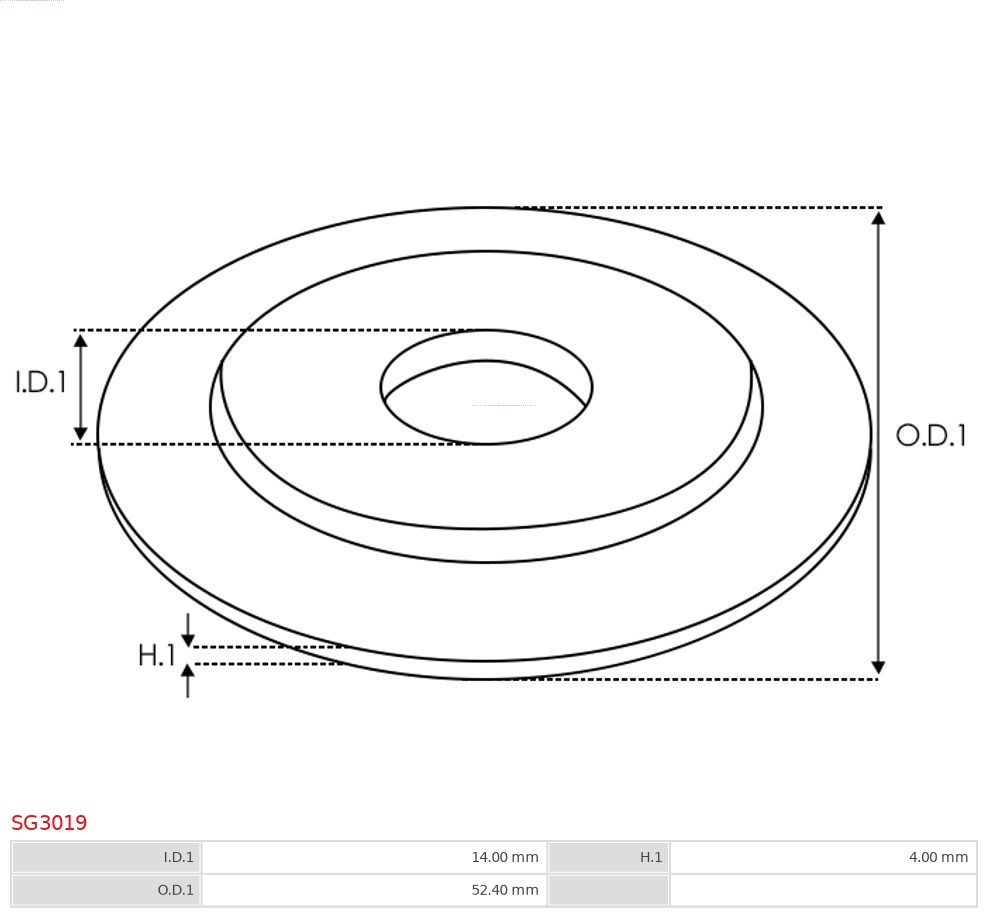 AS-PL Reparatieset, startmotor SG3019