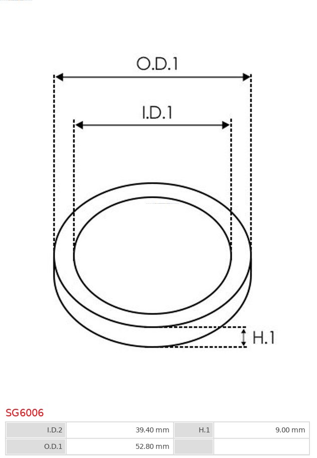 AS-PL Reparatieset, startmotor SG6006