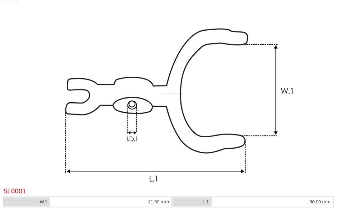 AS-PL Reparatieset, startmotor SL0001