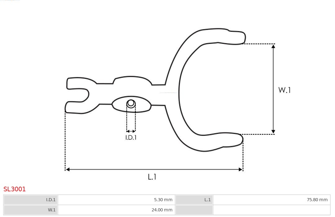 AS-PL Reparatieset, startmotor SL3001