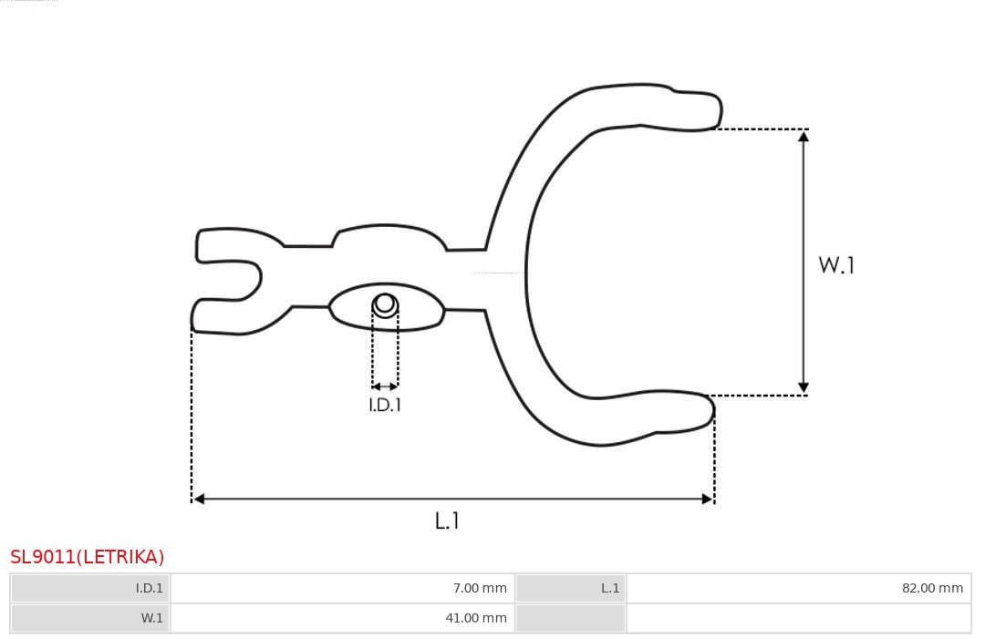 AS-PL Reparatieset, startmotor SL9011(LETRIKA)