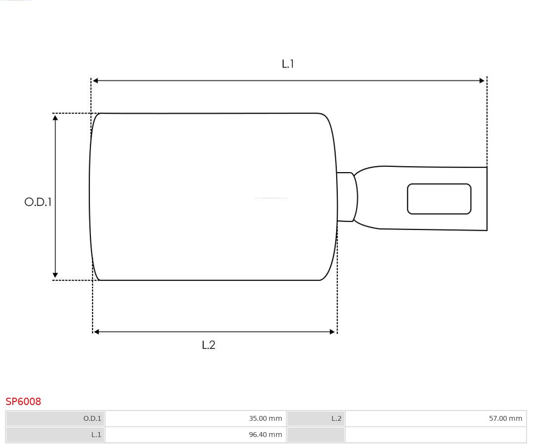 AS-PL Reparatieset, startmotor SP6008