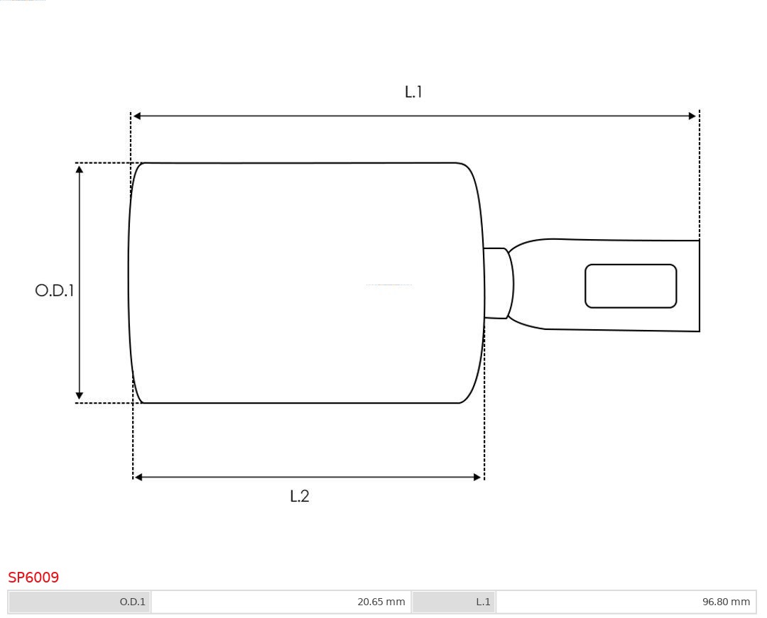 AS-PL Reparatieset, startmotor SP6009