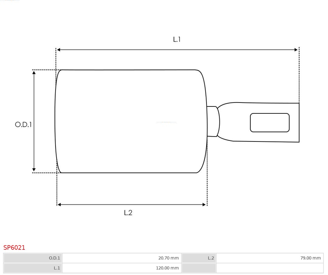 AS-PL Reparatieset, startmotor SP6021
