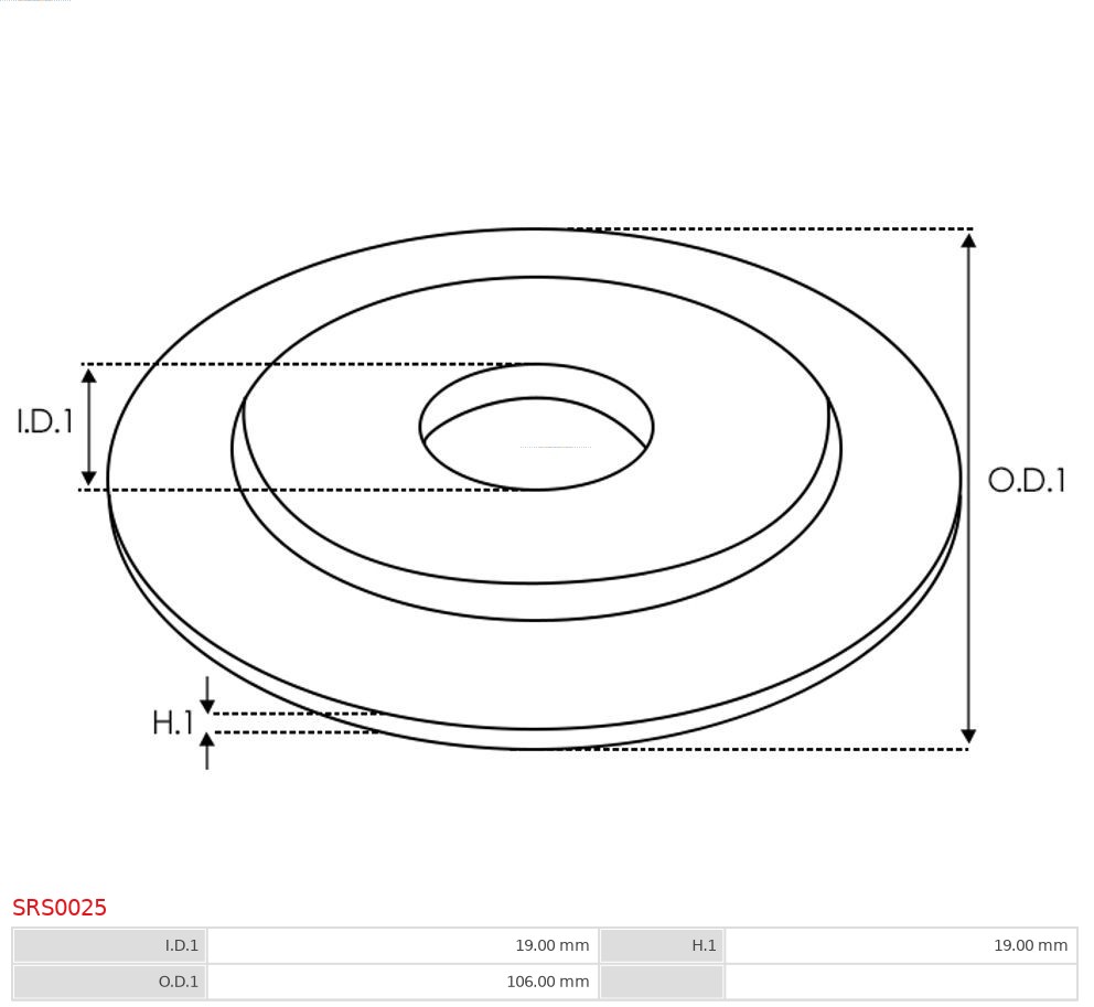 AS-PL Reparatieset, startmotor SRS0025