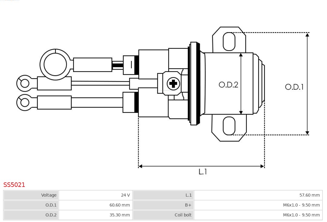 AS-PL Starter magneetschakelaar SS5021