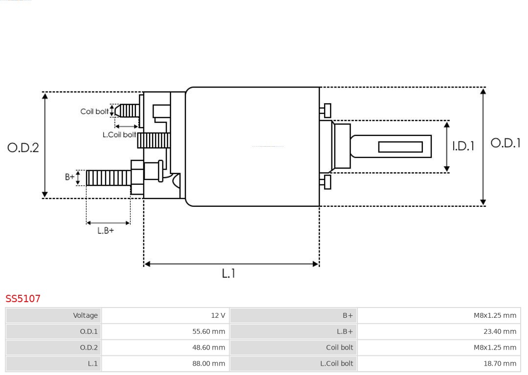 AS-PL Starter magneetschakelaar SS5107