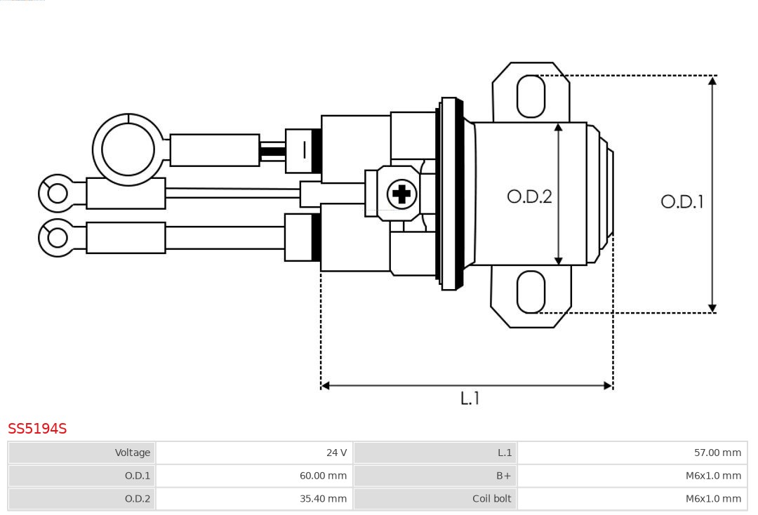 AS-PL Starter magneetschakelaar SS5194S