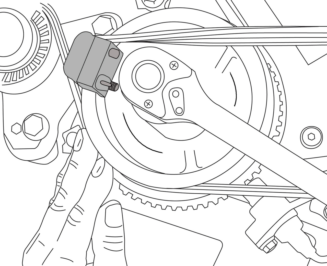Gedore Montagegereedschap, Poly V-riem KL-0183-70 K