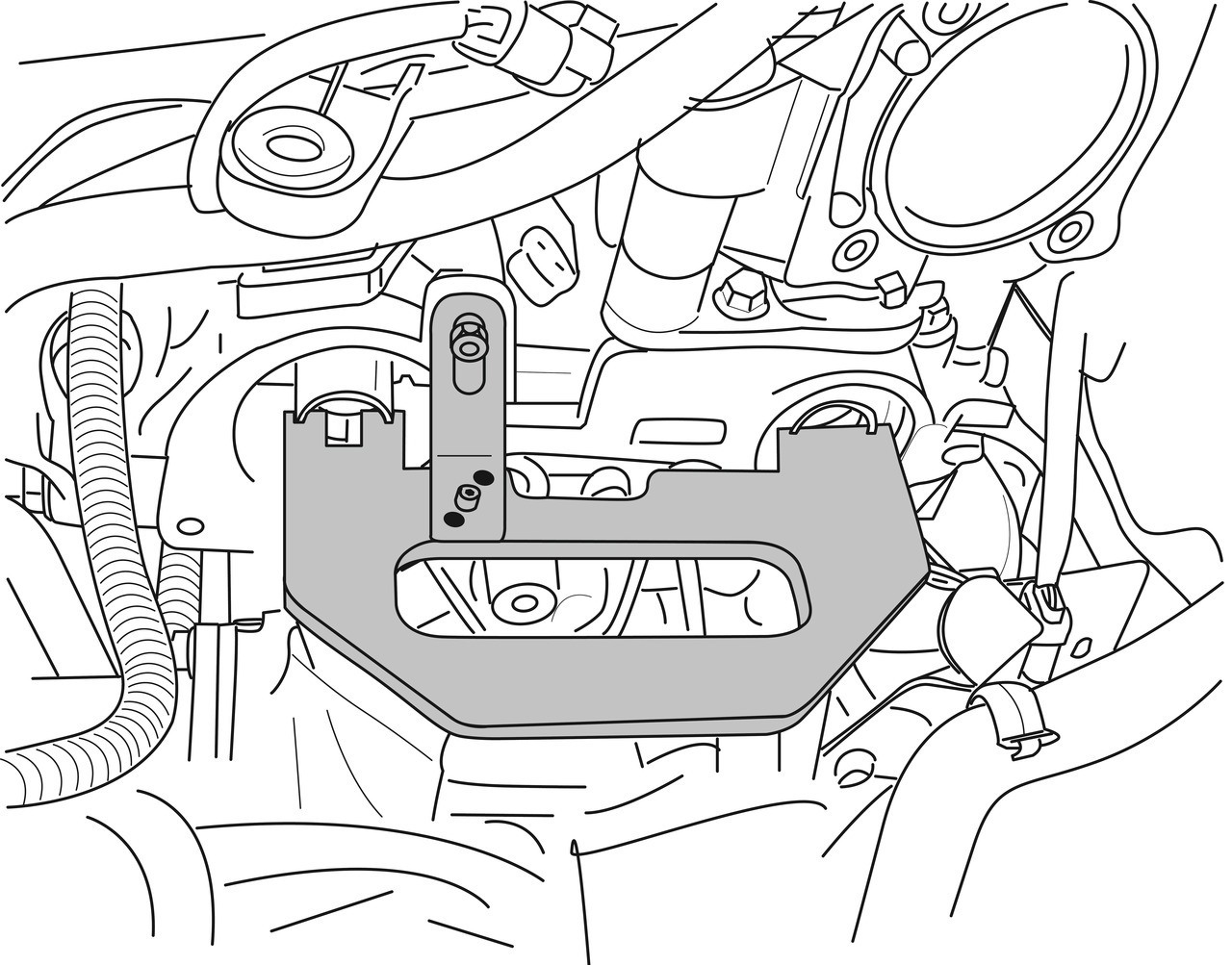 Gedore Blokkeer- en timinggereedschapset KL-1280-23 KB