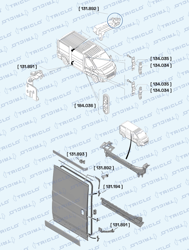 Triclo Deurcontact schakelaar 184036