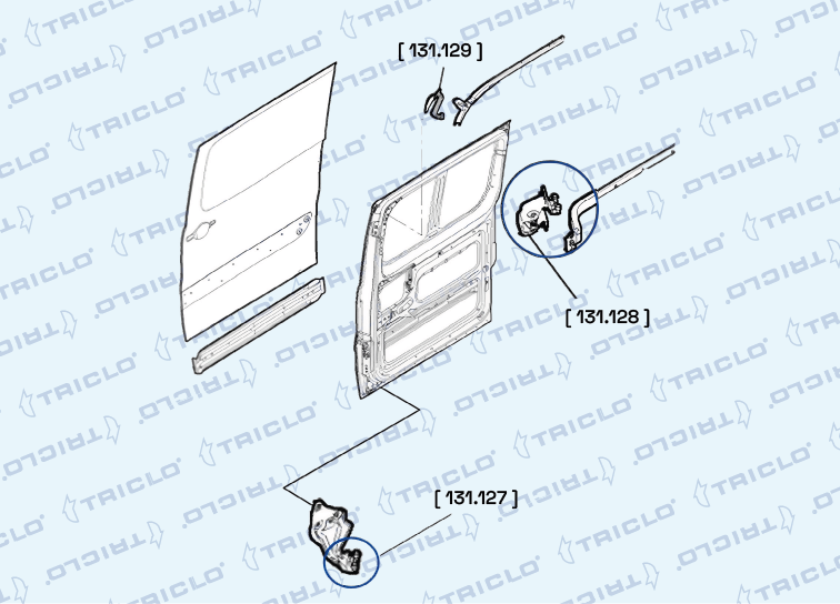 Triclo Rolgeleiding schuifdeur 131127