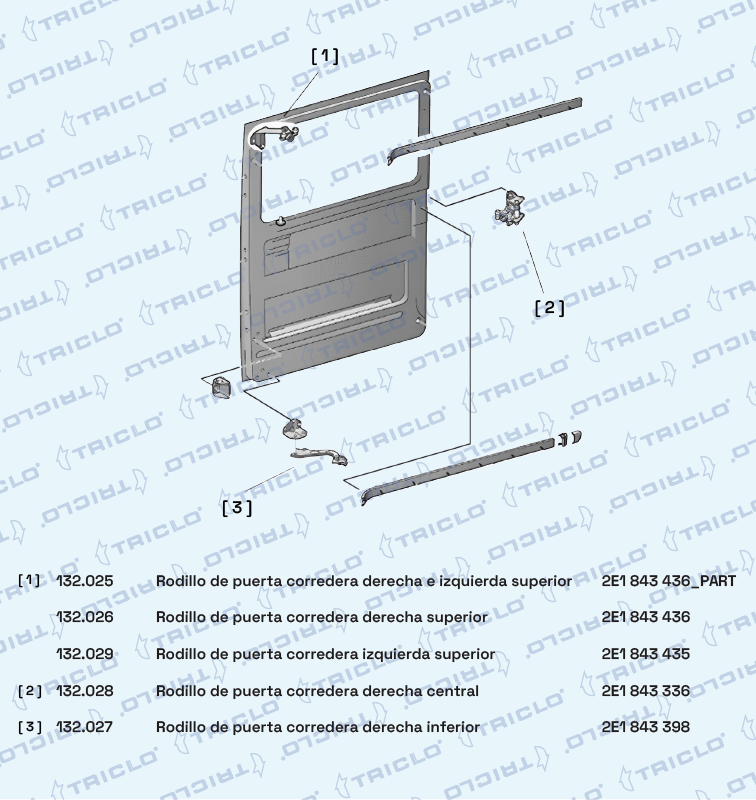 Triclo Rolgeleiding schuifdeur 132026