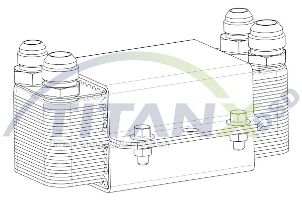 Titanx Oliekoeler motorolie OX509007