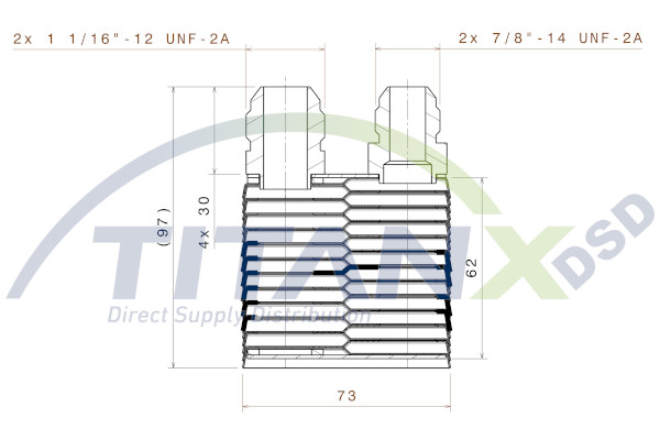 Titanx Oliekoeler motorolie OX509007