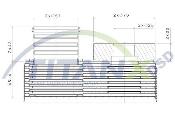 Titanx Oliekoeler motorolie OX509010