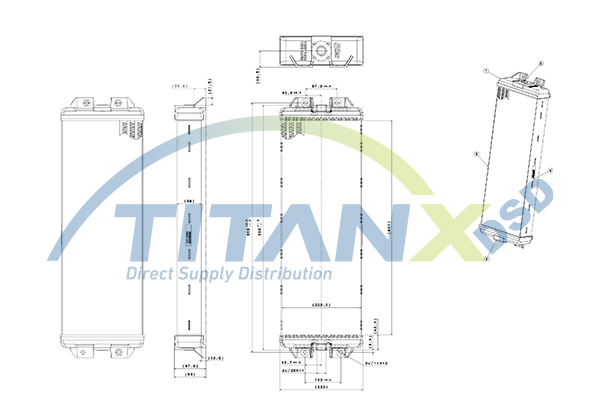 Oliekoeler motorolie Titanx OX609001