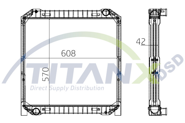 Radiateur Titanx RX159008