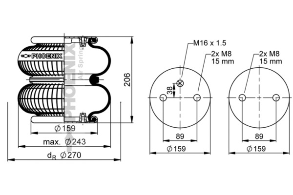 Phoenix Veerbalg SP 2 B 12 R-16