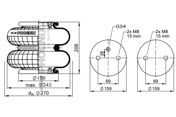 Phoenix Veerbalg SP 2 B 12 R-1