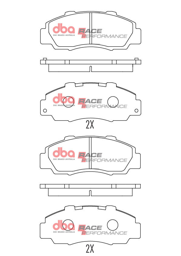 Remblokkenset, schijfrem Dba Australia DB1206RP
