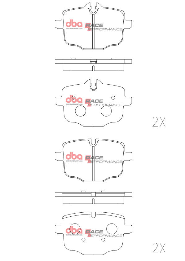 Remblokkenset, schijfrem Dba Australia DB15109RP