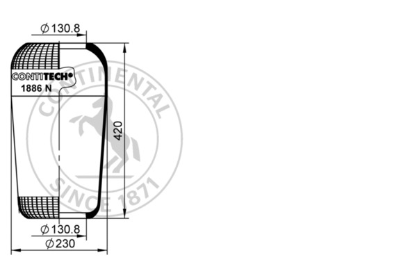 Contitech Air Spring Veerbalg 1886 N