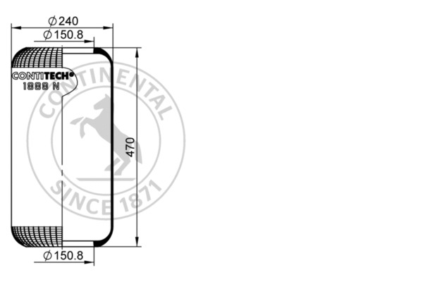 Contitech Air Spring Veerbalg 1888 N
