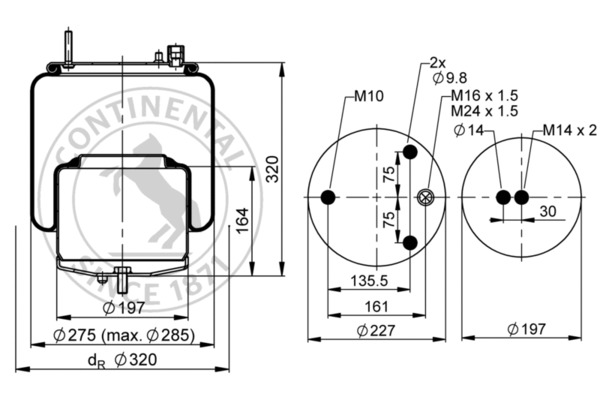 Contitech Air Spring Veerbalg 4560 N P02