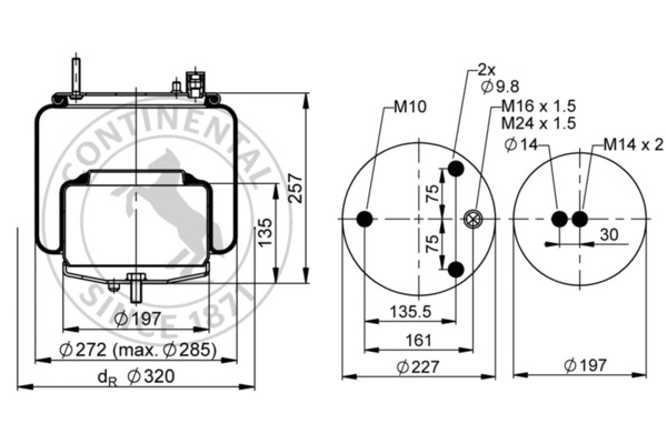 Contitech Air Spring Veerbalg 4561 N P02