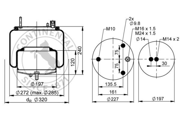 Contitech Air Spring Veerbalg 4562 N P03
