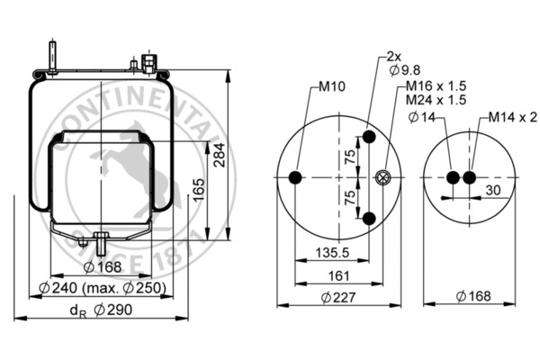 Contitech Air Spring Veerbalg 4571 N P02