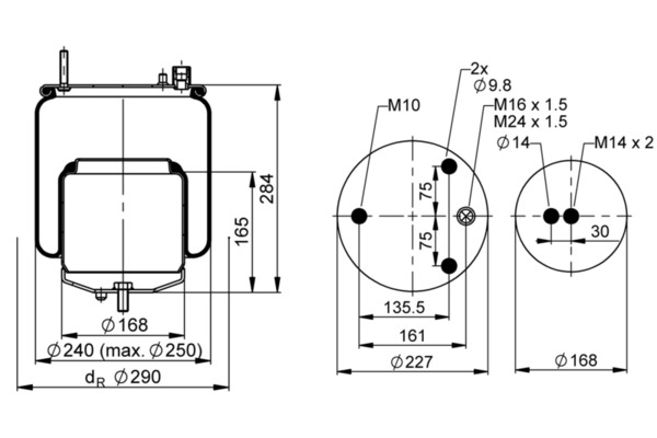Contitech Air Spring Veerbalg 4571 N P02