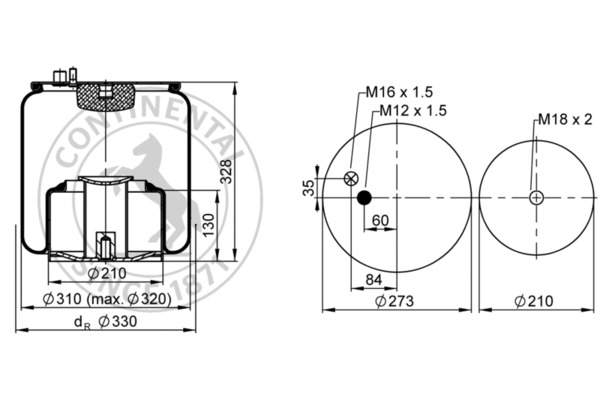 Contitech Air Spring Veerbalg 4705 N1 P03