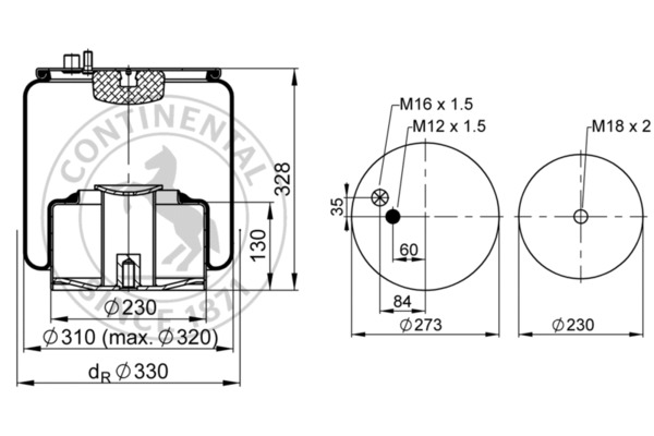 Contitech Air Spring Veerbalg 4705 N1 P04